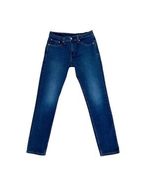 Levis 511 men jeans slim fit blue lightly stretch cotton blend denim size 29